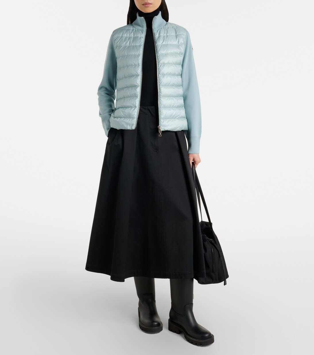 Cardigan matelassé en laine vierge | Moncler