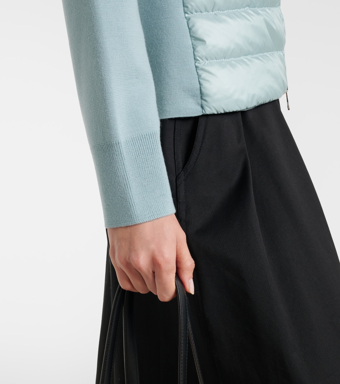 Cardigan matelassé en laine vierge | Moncler