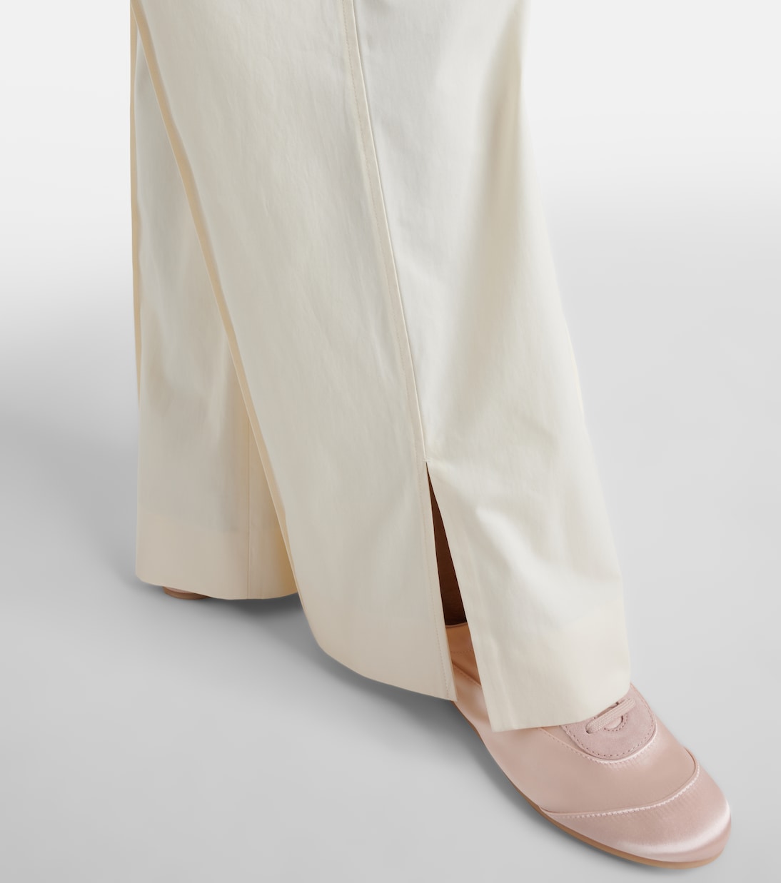 Pleated cotton wide-leg pants | Jil Sander