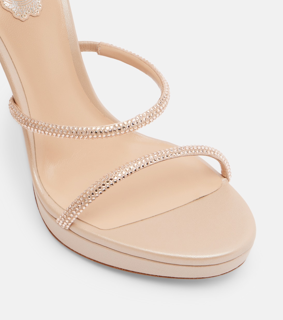 Cleo embellished satin sandals | Rene Caovilla