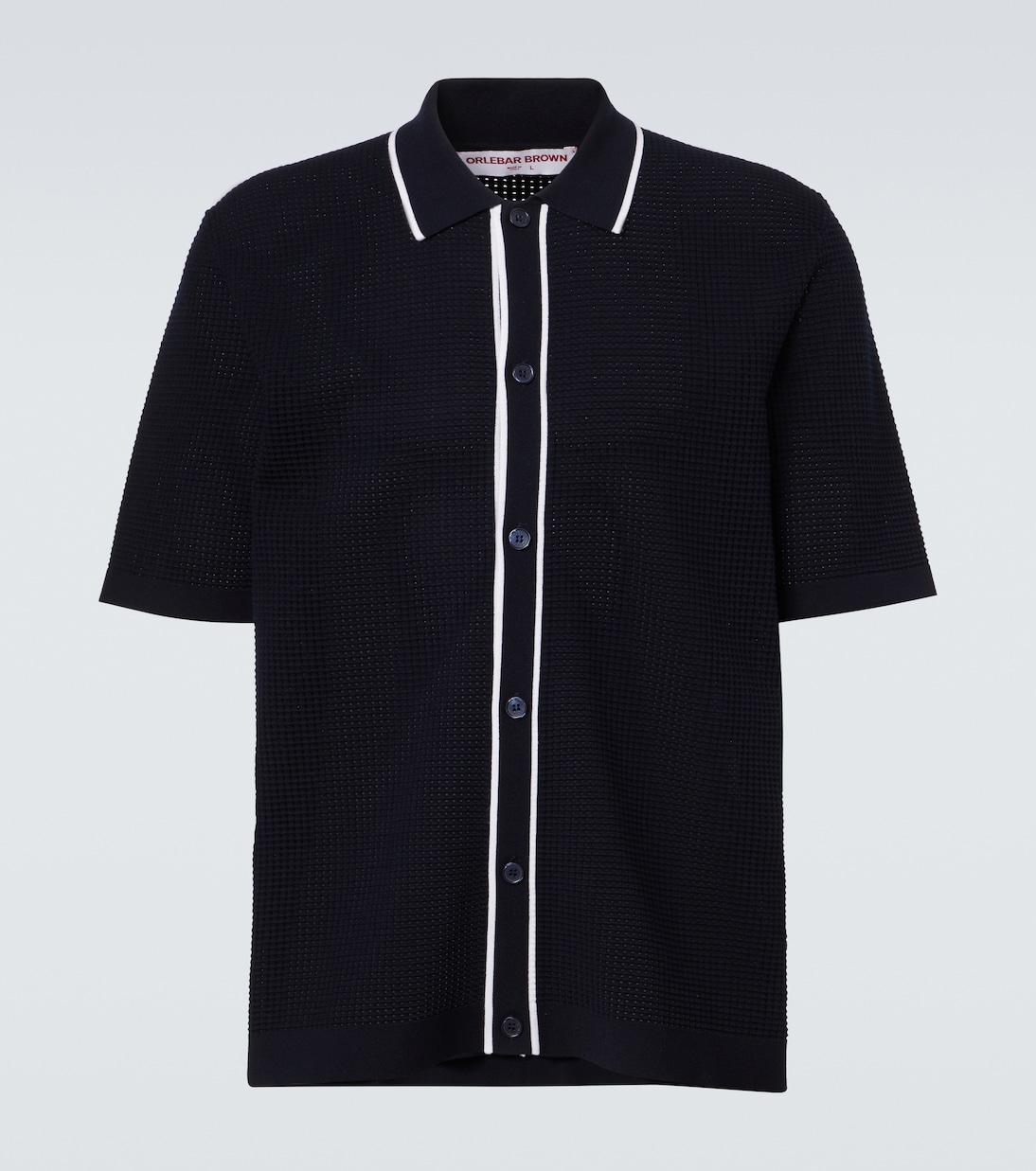 Roddy waffle-knit bowling shirt | Orlebar Brown