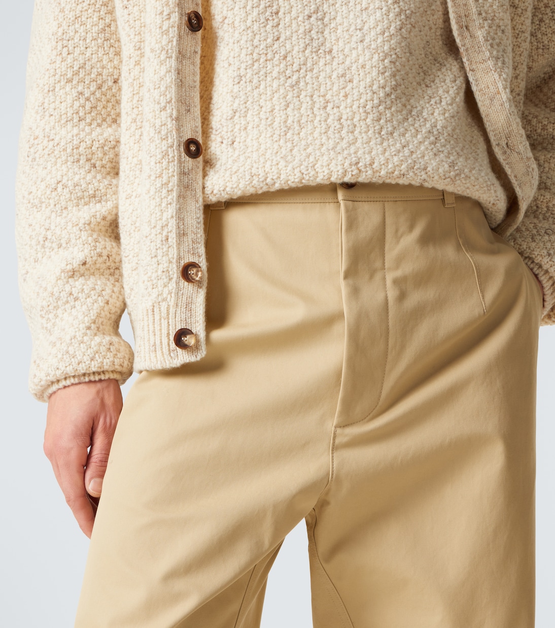 Fuji cotton twill straight pants | Loro Piana