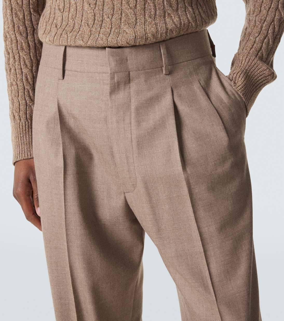 Pantalon droit Buxton en laine vierge | Loro Piana