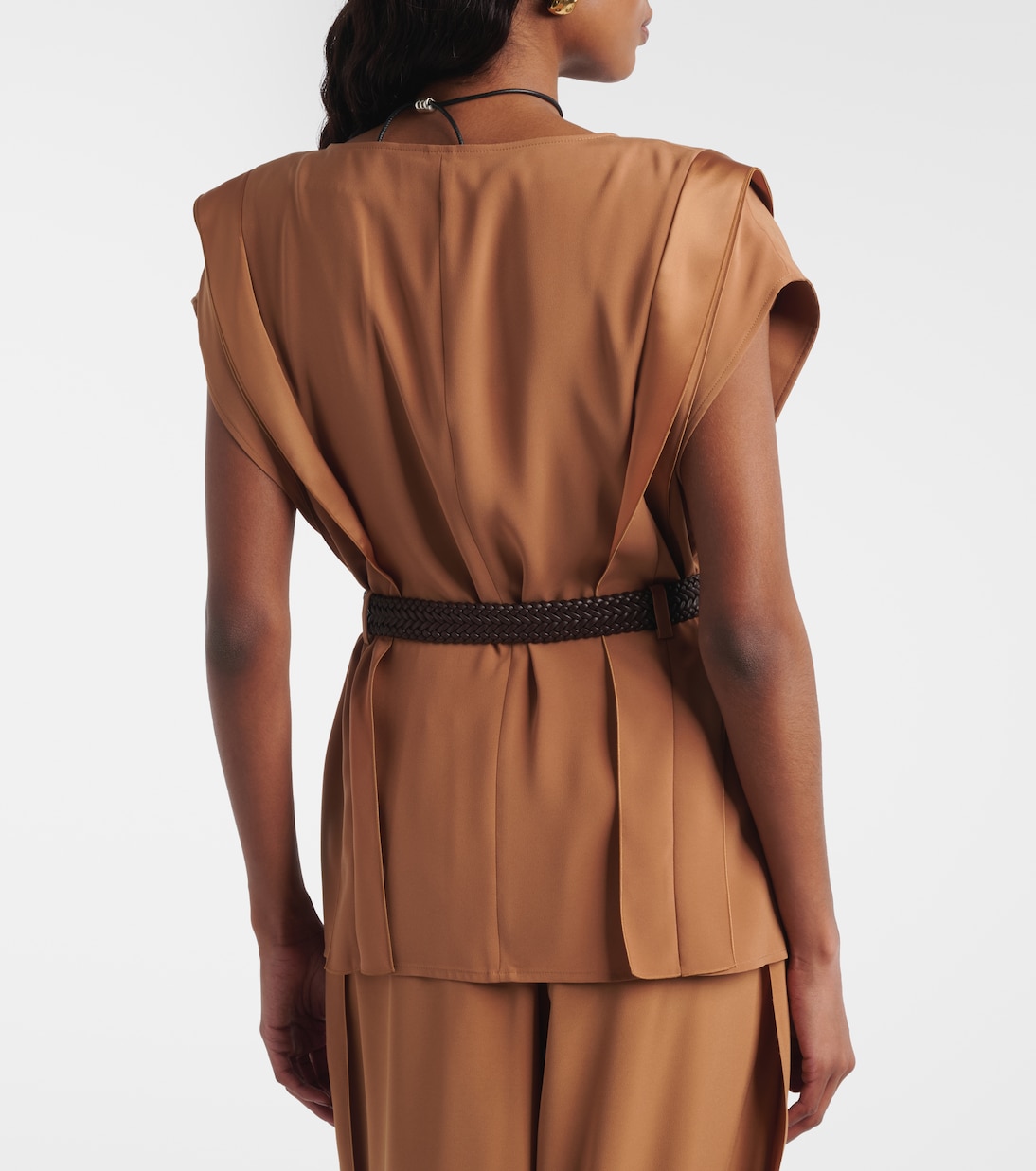 Top en crêpe à ceinture | Max Mara