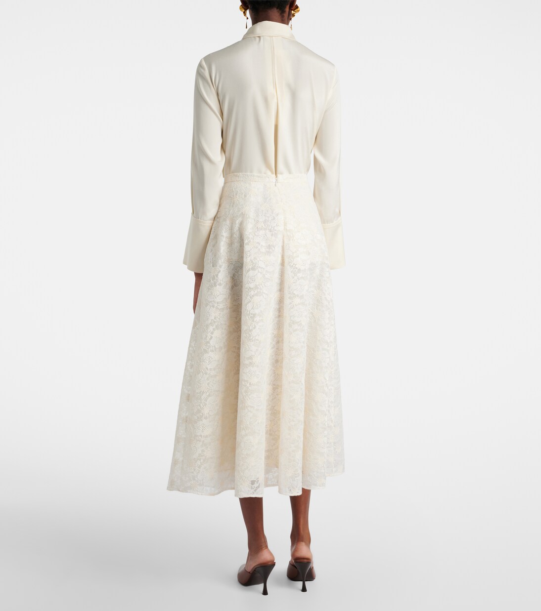 Avena embroidered midi skirt | Max Mara