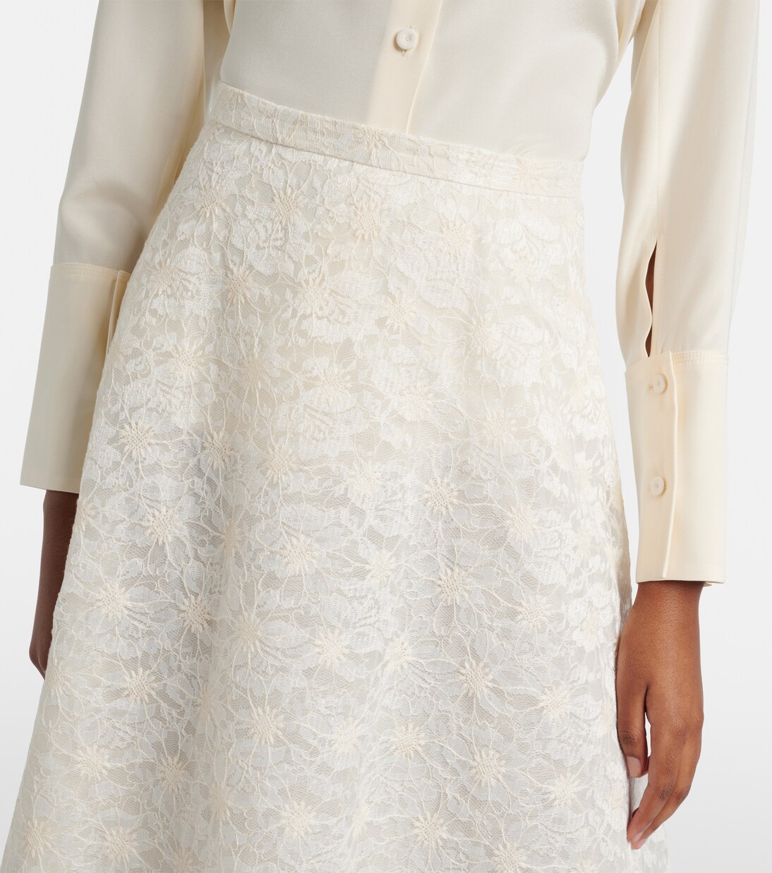 Avena embroidered midi skirt | Max Mara