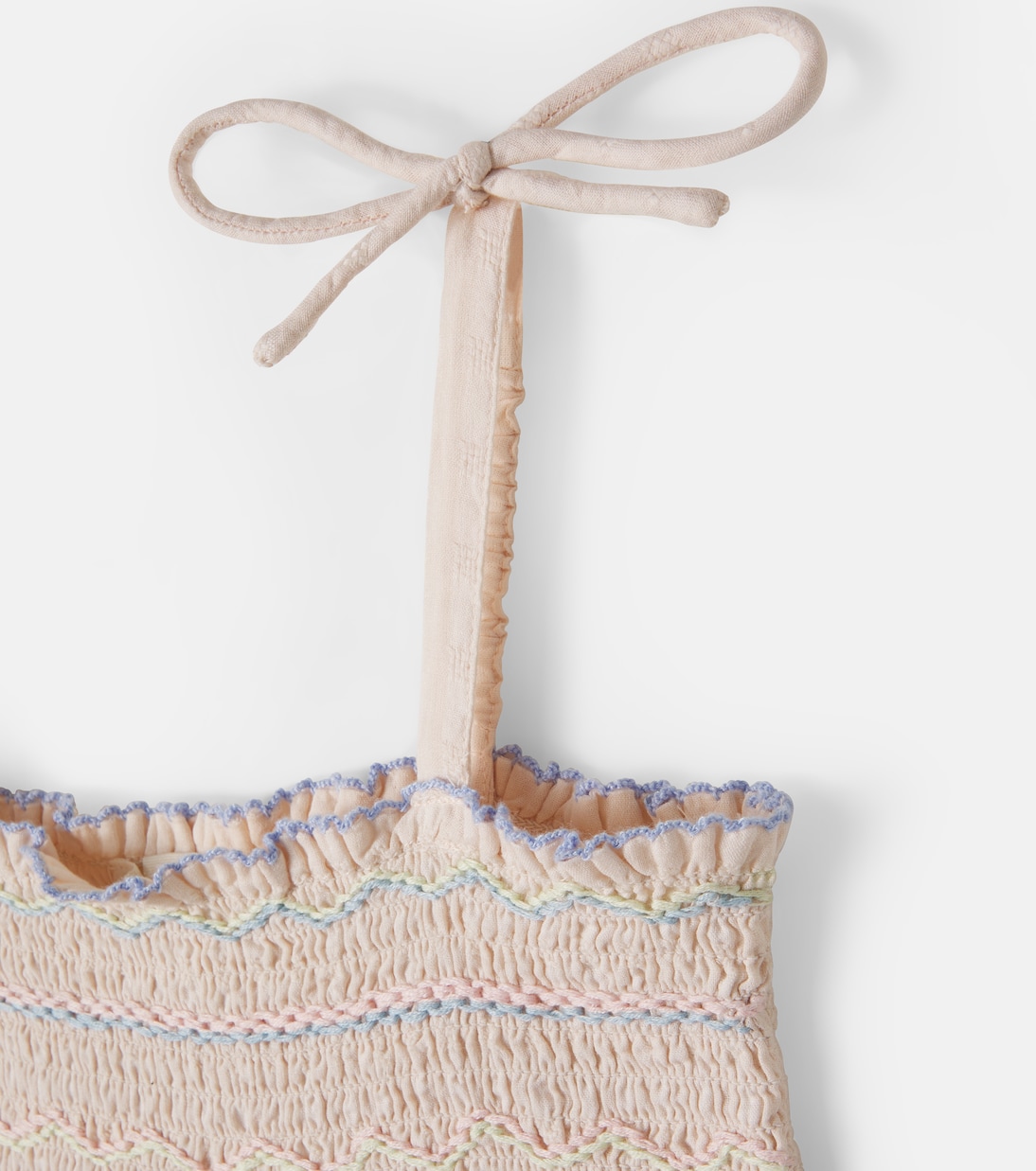 Morli checked shirred cotton jumpsuit | Louise Misha