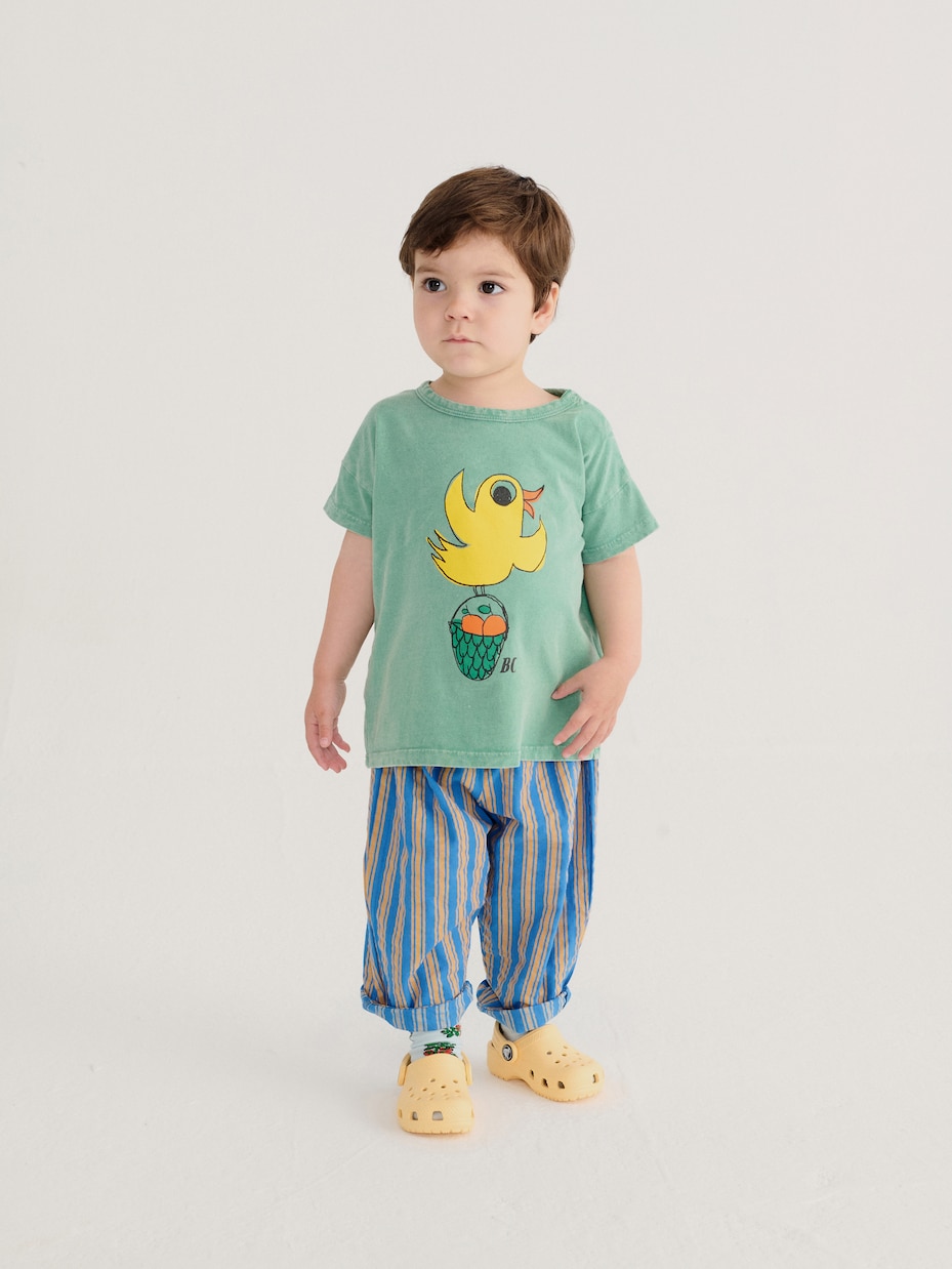 Baby Flying Oranges cotton T-shirt | Bobo Choses