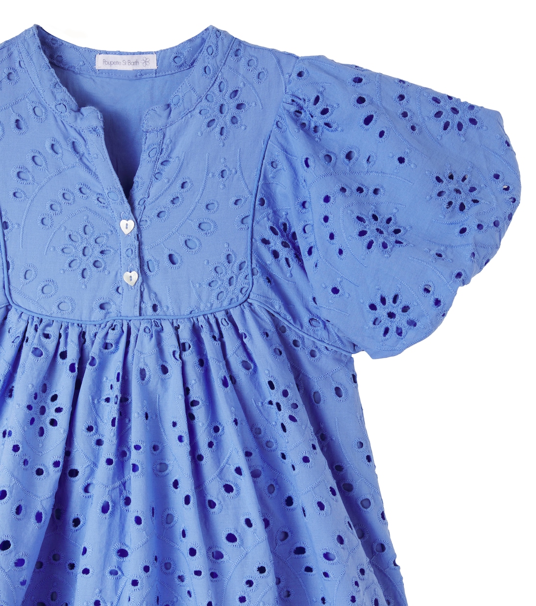Cruz broderie anglaise cotton dress | Poupette St Barth Kids
