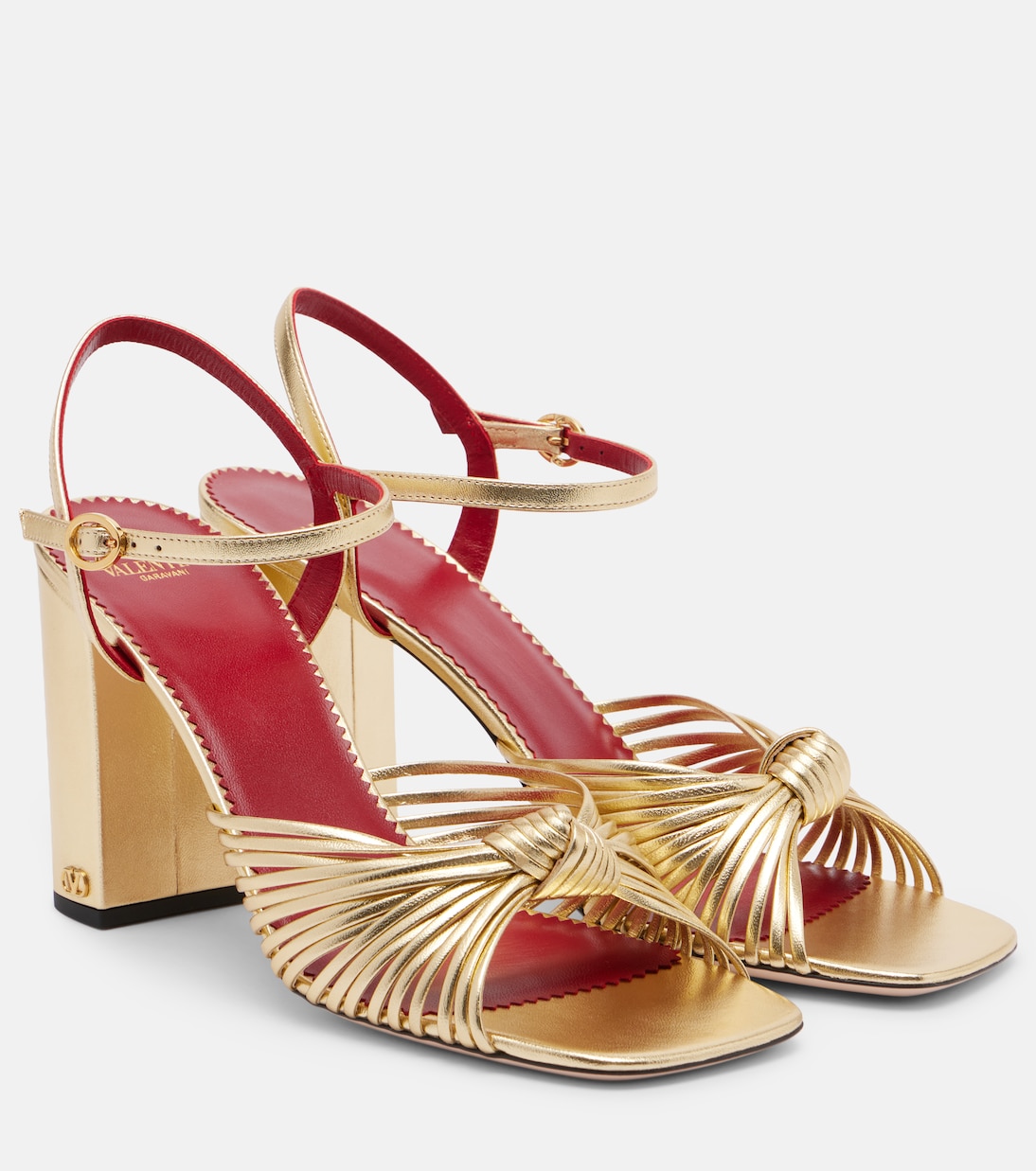 Annet metallic leather sandals | Valentino Garavani