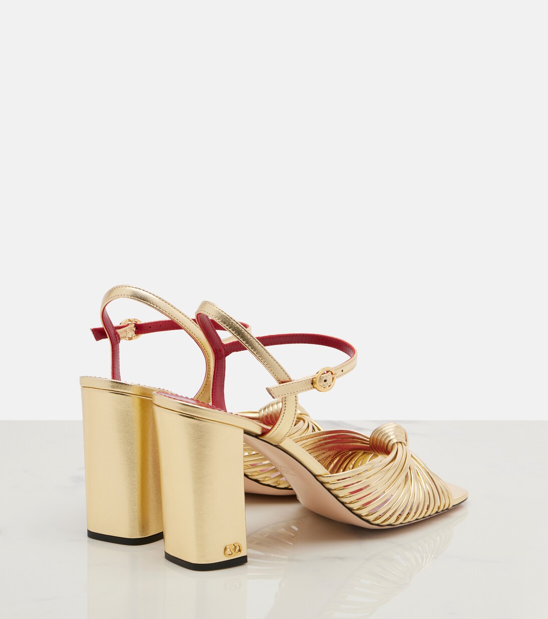Annet metallic leather sandals | Valentino Garavani