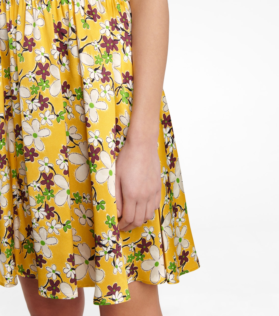 Bedrucktes Minikleid aus Sablé | Miu Miu