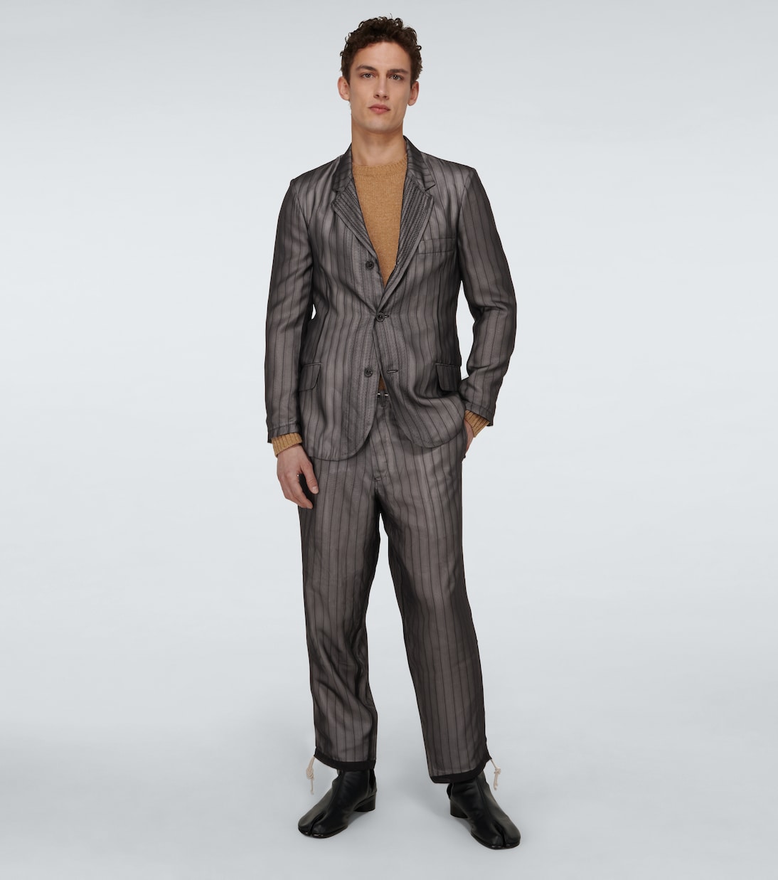 Pantalones de rayas con cordón | Maison Margiela