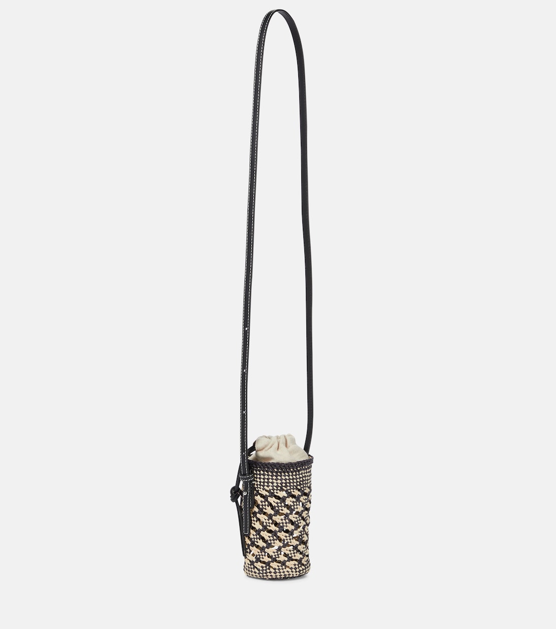 Borsa a tracolla Cylinder in rafia e pelle | Loewe