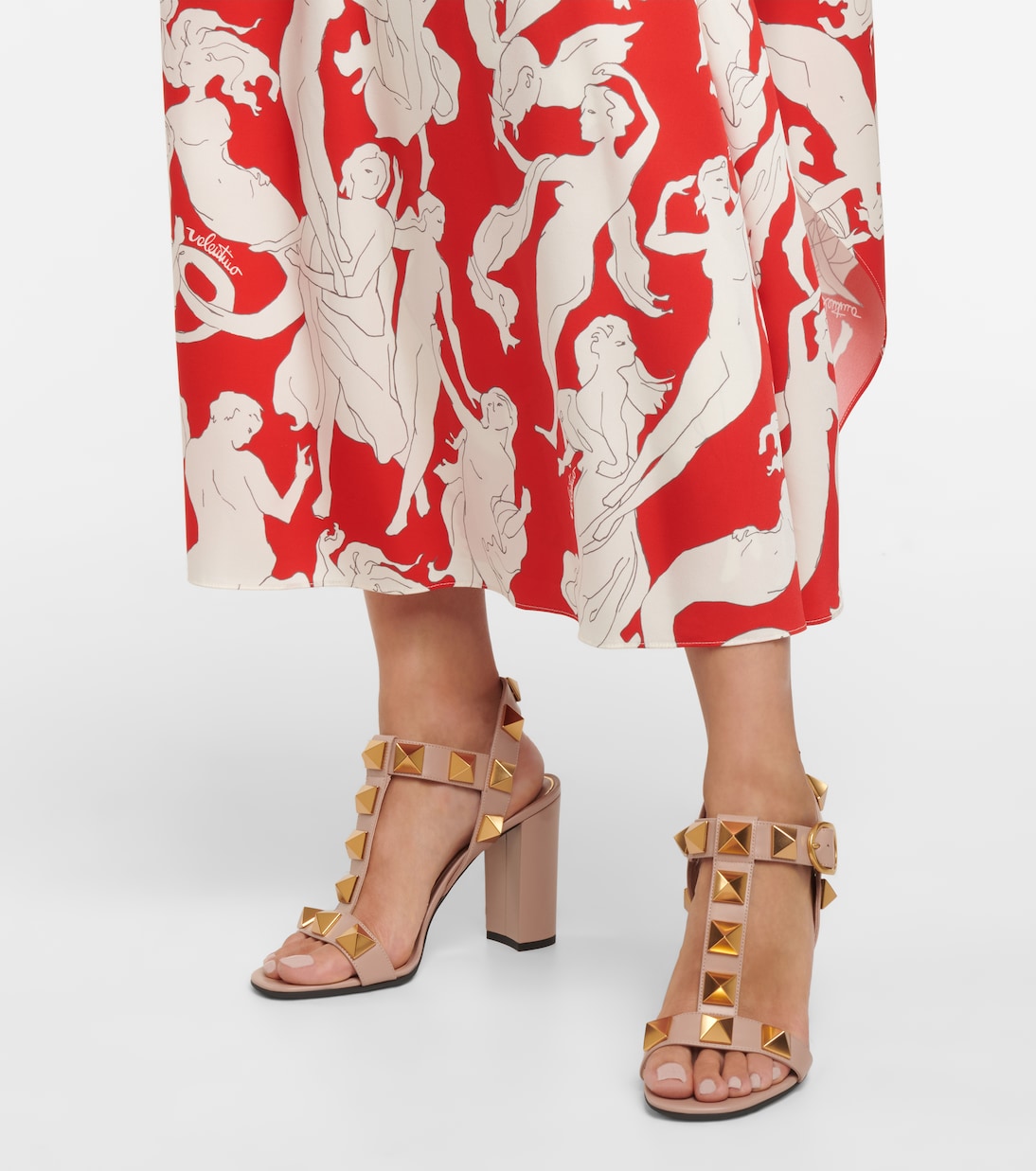 Sandali Roman Stud in pelle | Valentino Garavani
