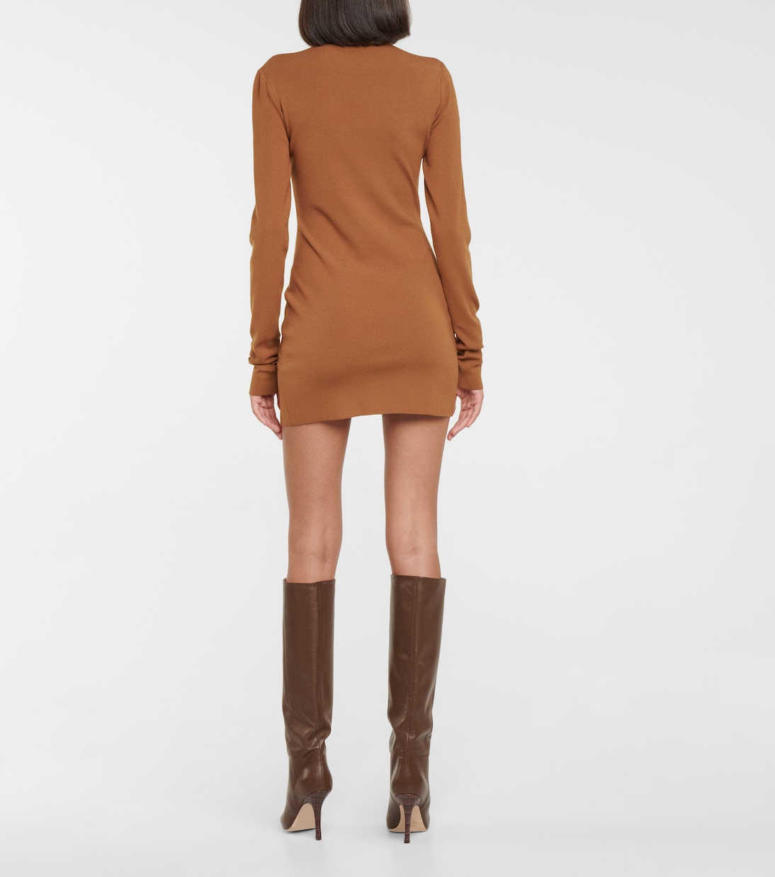 Side-slit knit minidress | Zeynep Arçay