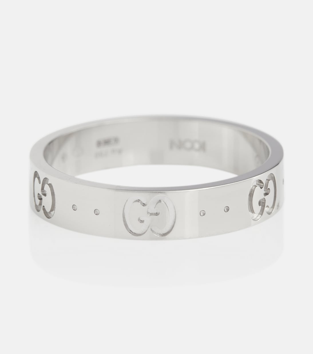 Anello Icon in oro bianco 18kt | Gucci