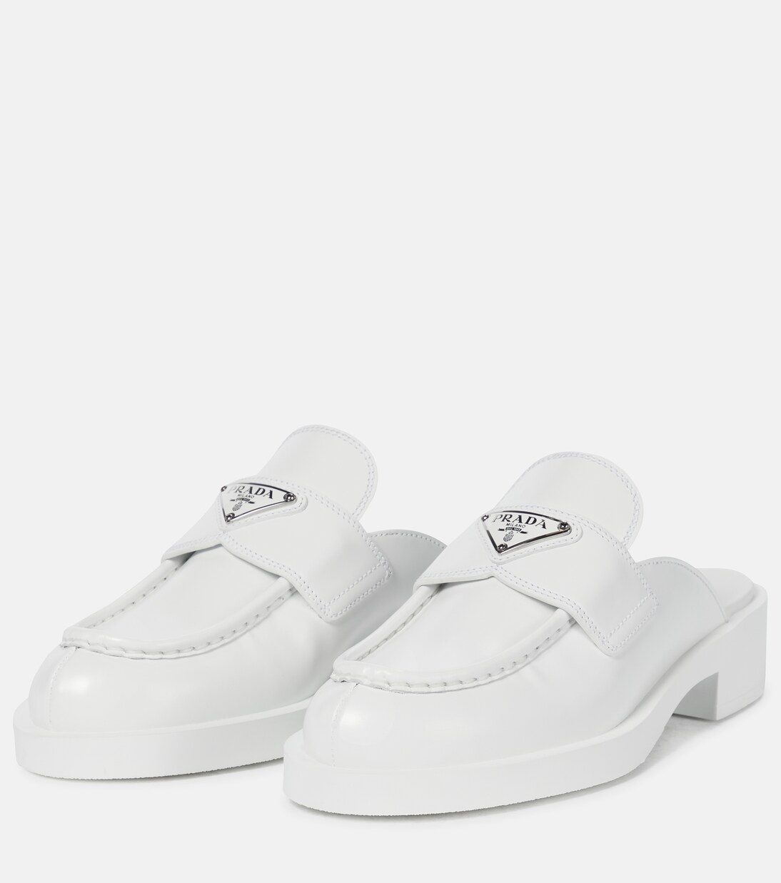Leather slippers | Prada