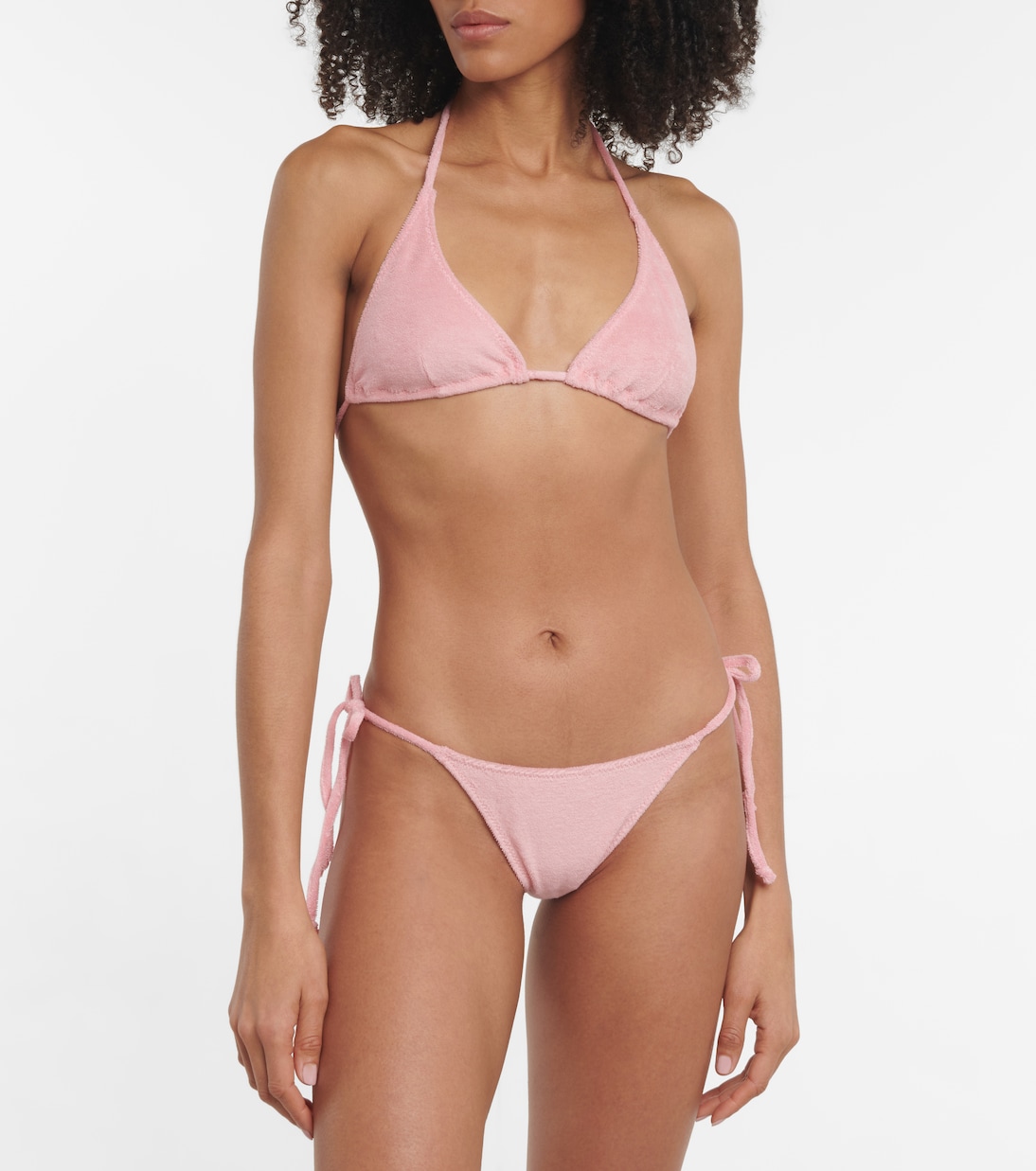 Pamela cotton-blend terry bikini | Lisa Marie Fernandez