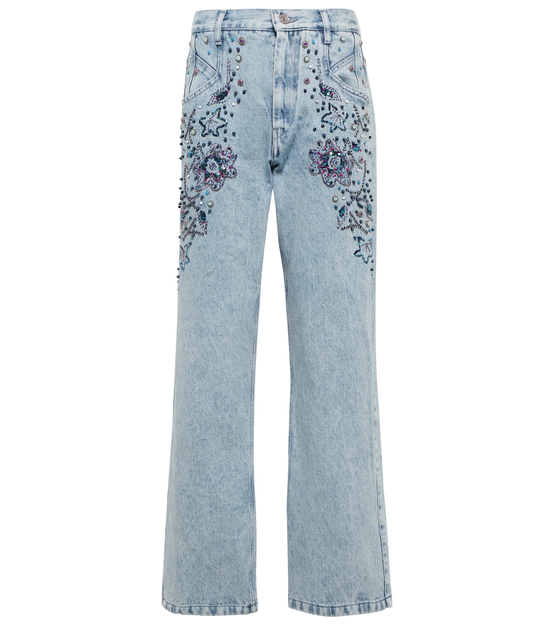 Nadegeil embellished jeans in blue - Isabel Marant | Mytheresa