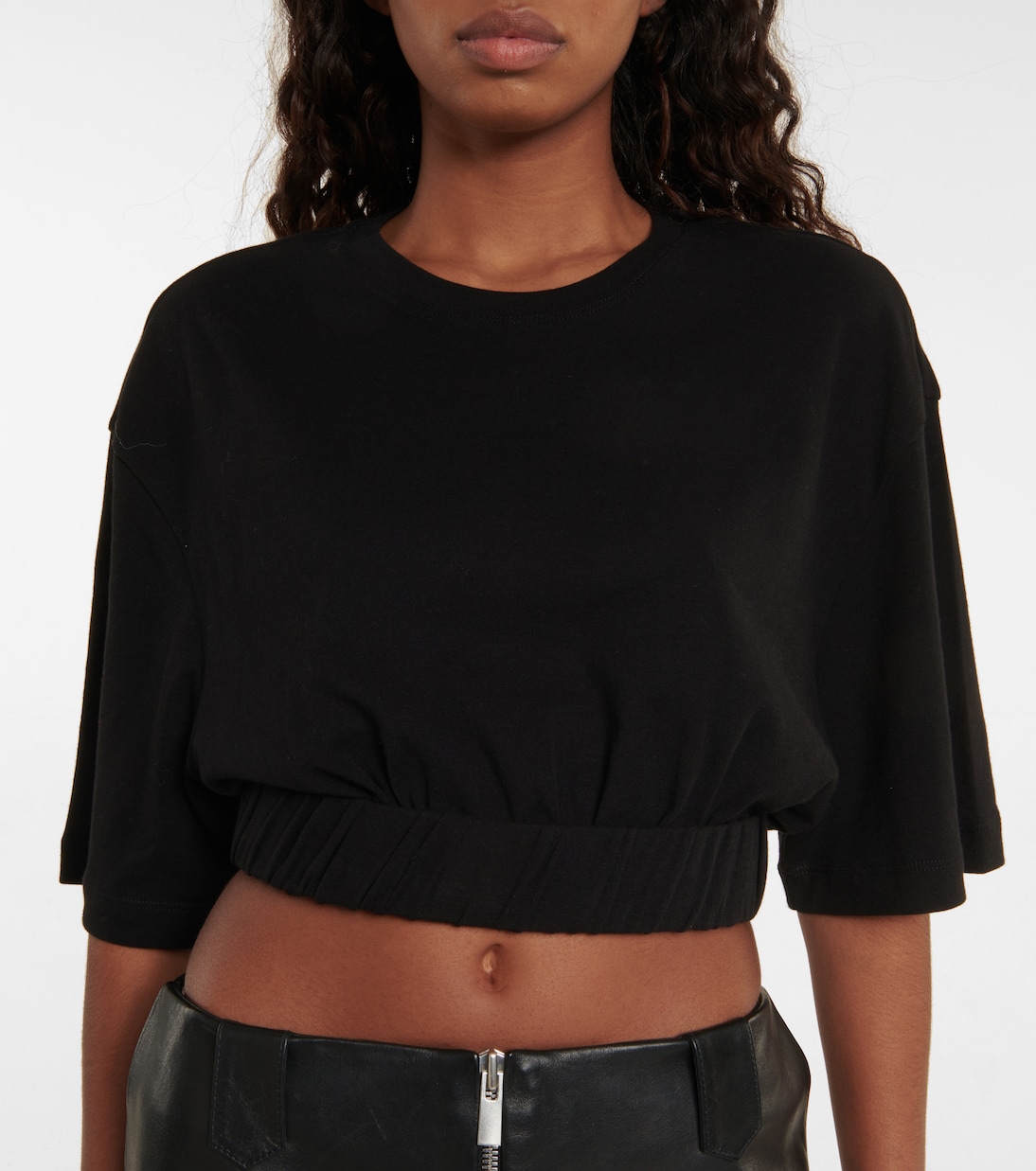 Camiseta de algodón cropped | Dion Lee