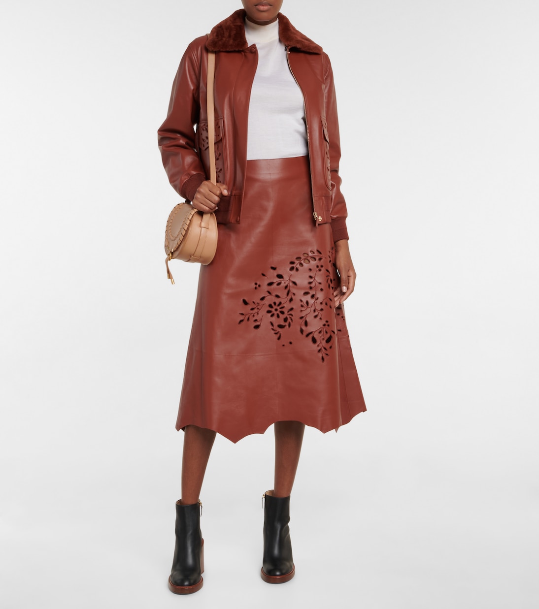 Gonna midi in pelle | Chloé
