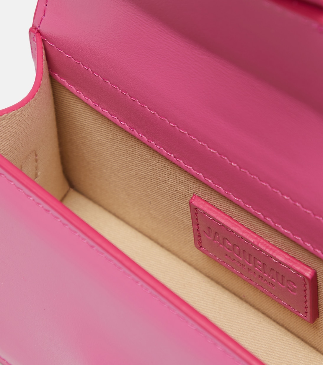 Le Bambino leather shoulder bag in pink Jacquemus Mytheresa
