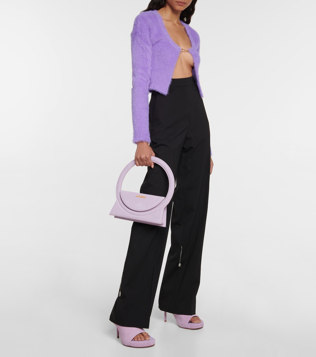 Pantoletten Les Mules Nuvola aus Veloursleder | Jacquemus