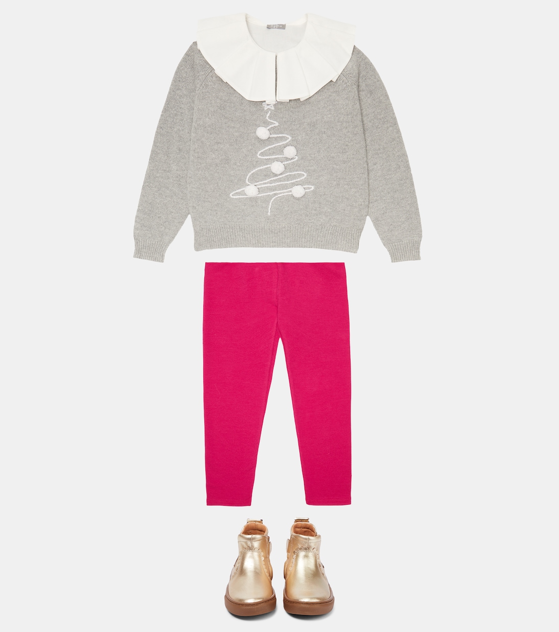 Cotton-blend fleece leggings | Il Gufo