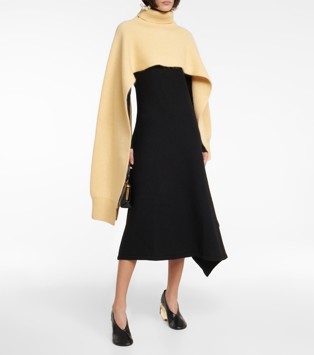 Asymmetrical wool dress | Jil Sander