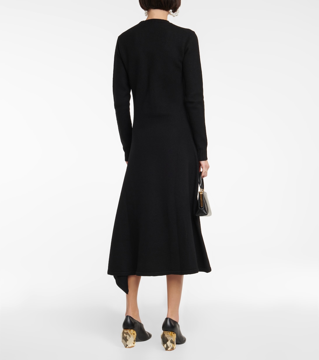 Asymmetrical wool dress | Jil Sander