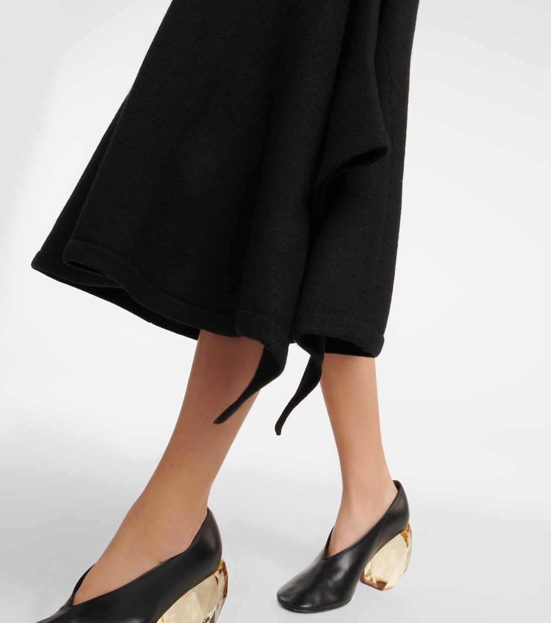 Asymmetrical wool dress | Jil Sander