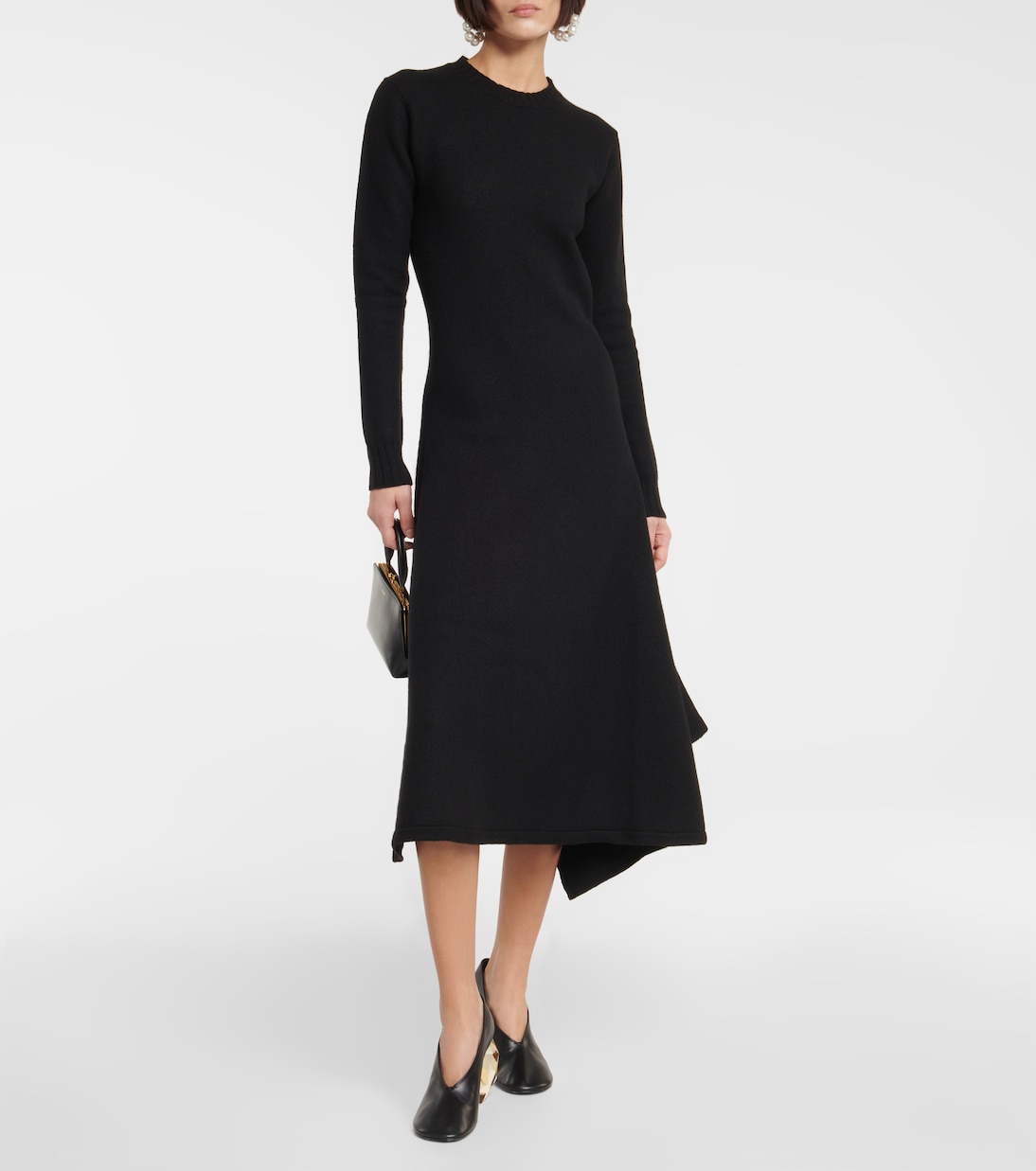 Asymmetrical wool dress | Jil Sander