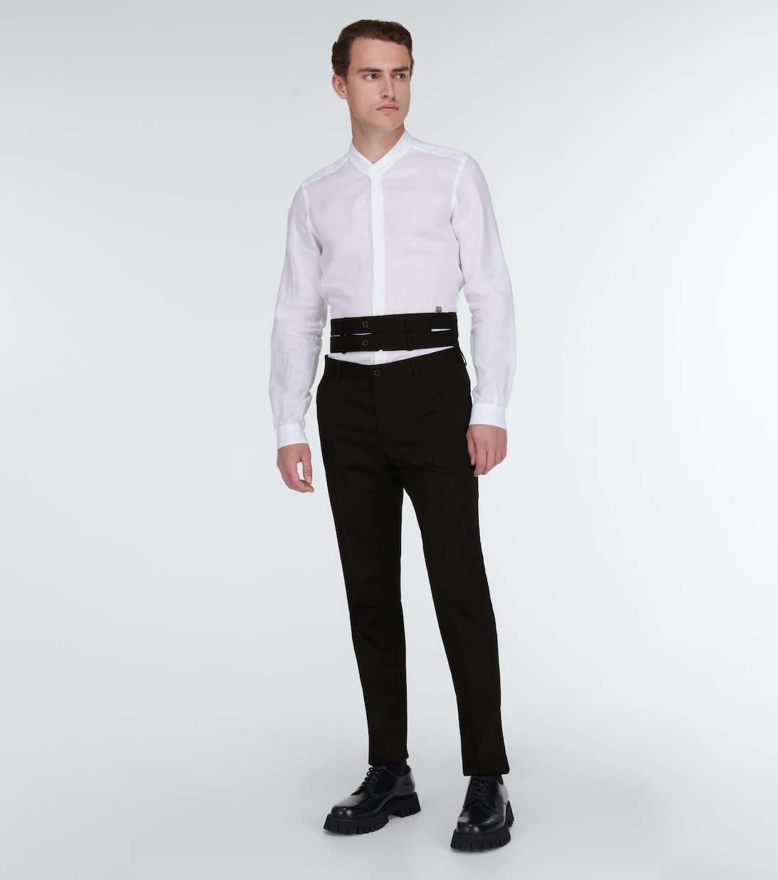 Pantalón de traje con doble cintura | Dolce&Gabbana