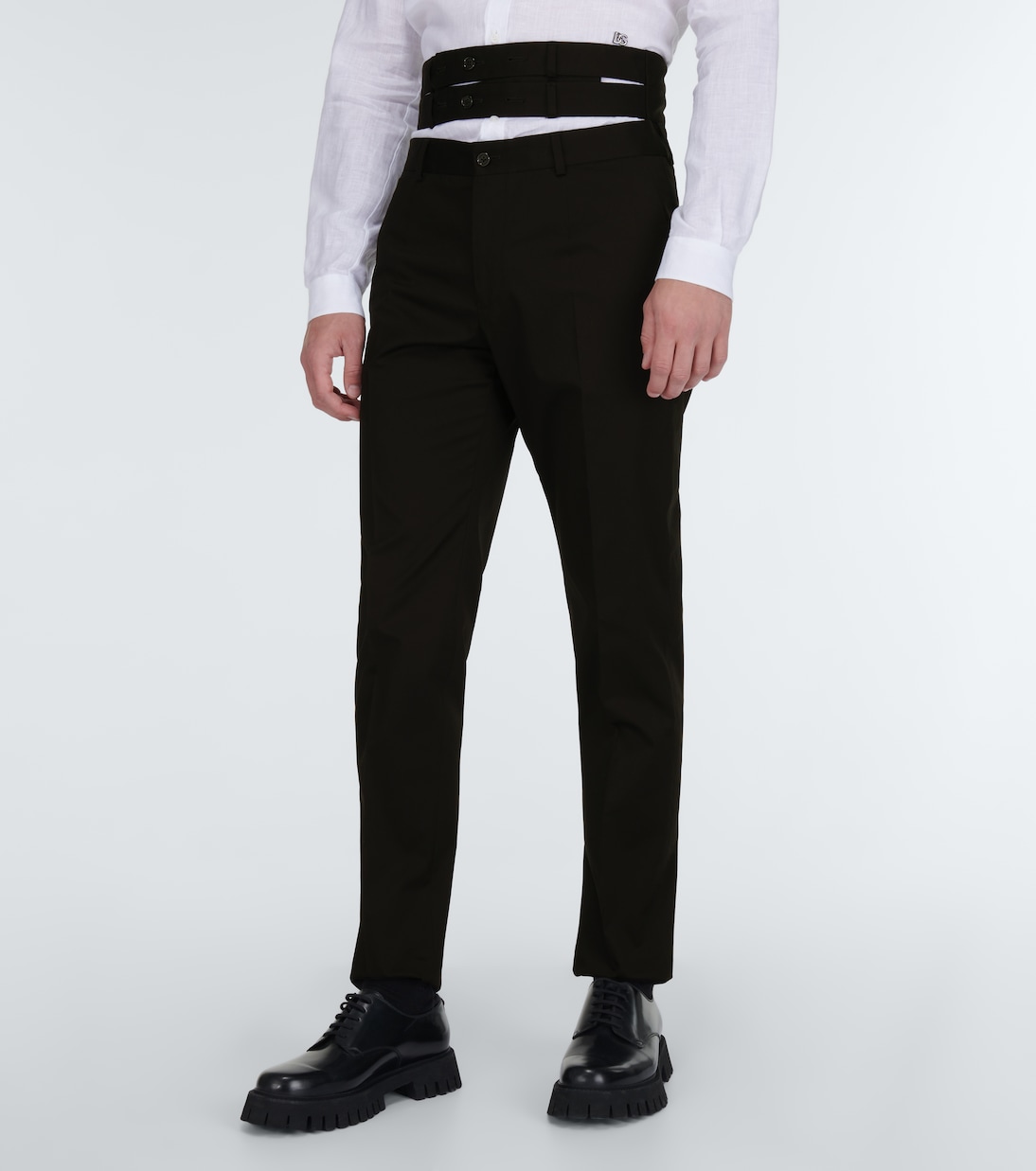 Pantalón de traje con doble cintura | Dolce&Gabbana