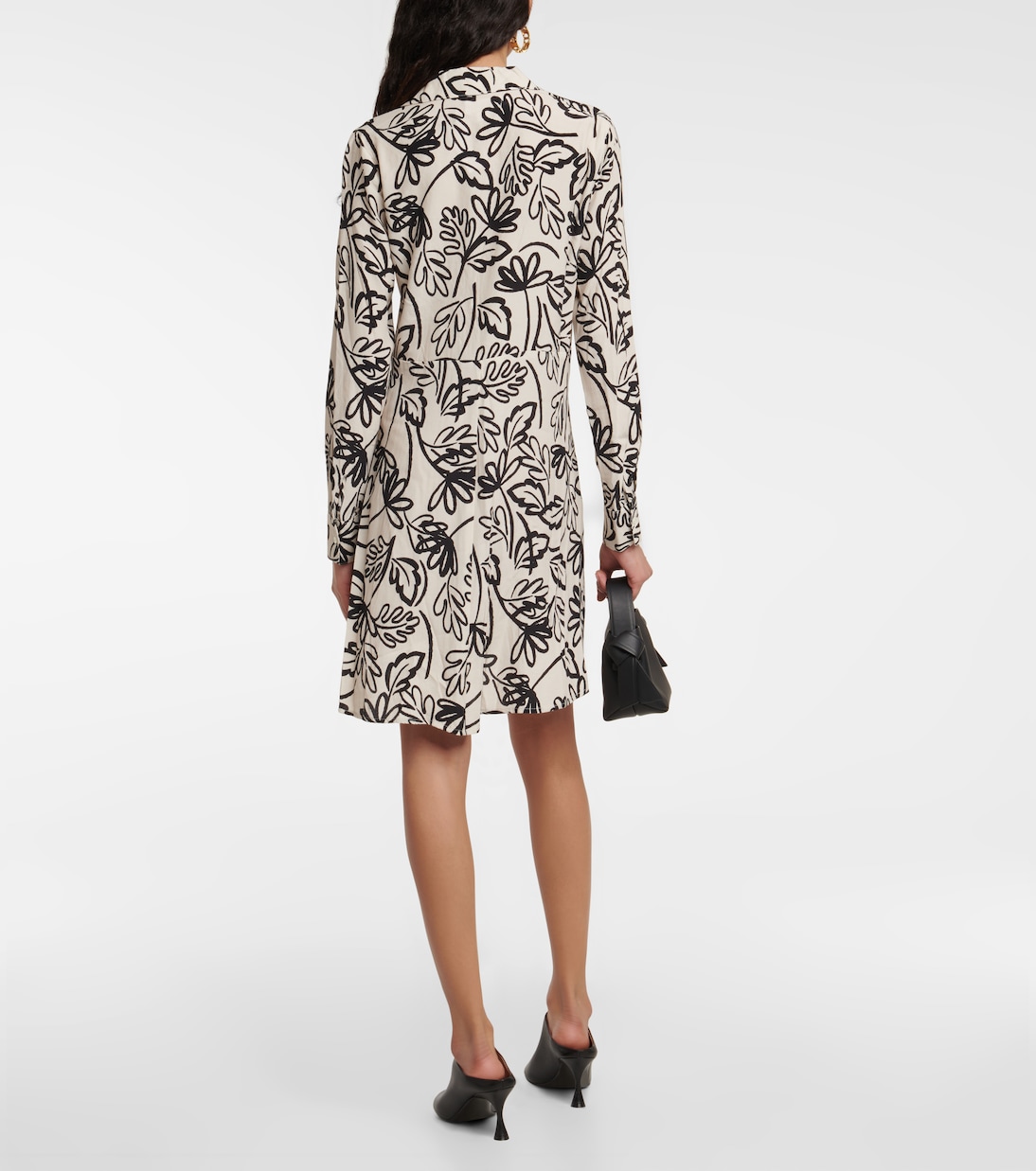 Stephie printed crêpe minidress | Velvet