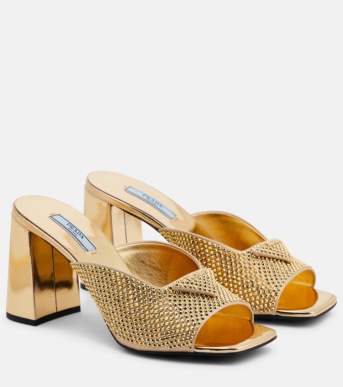 Crystal-embellished mules | Prada