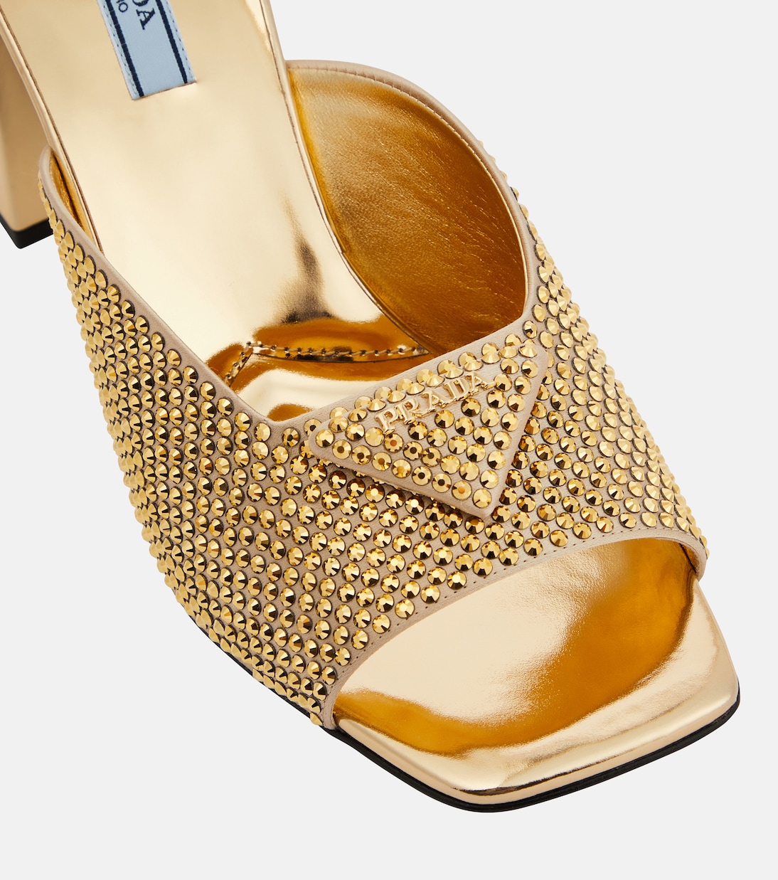 Crystal-embellished mules | Prada