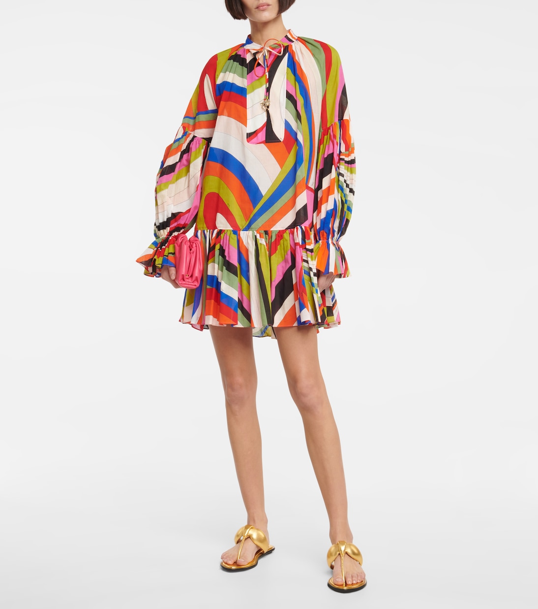 Robe imprimée en coton | Pucci