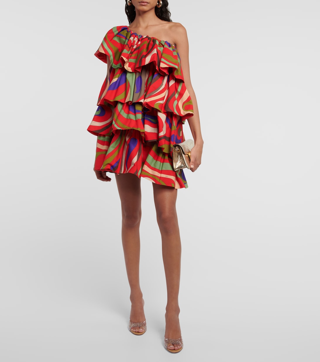 Marmo tiered cotton minidress | Pucci