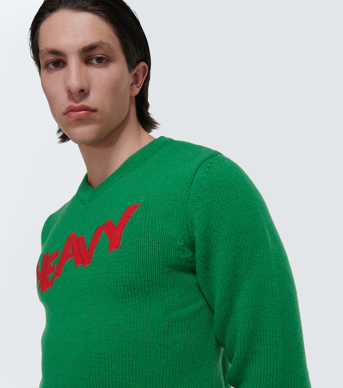 Pull brodé en laine mélangée | ERL
