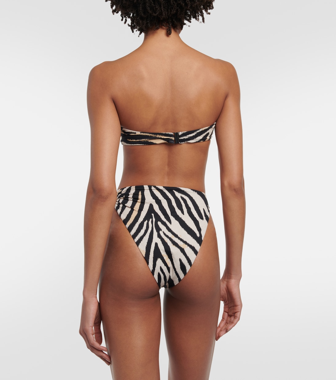 Corsage zebra-print bikini bottoms | Magda Butrym