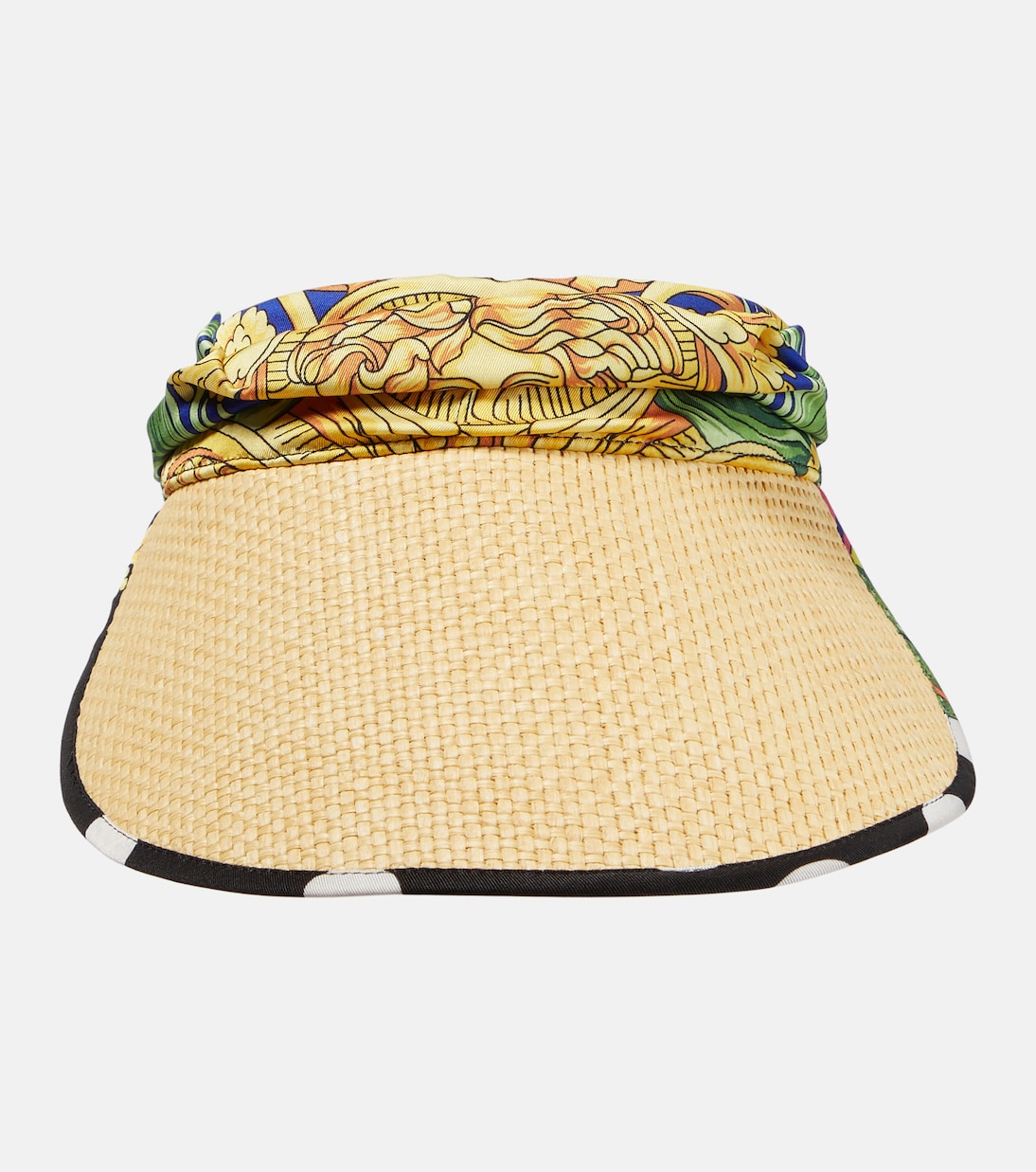 Visiera effetto rafia con seta | Versace