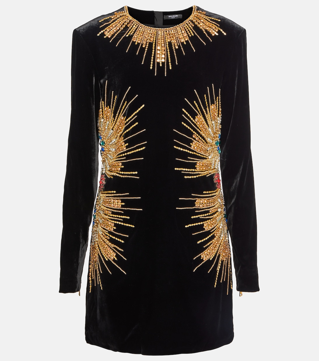 Embellished velvet minidress | Balmain