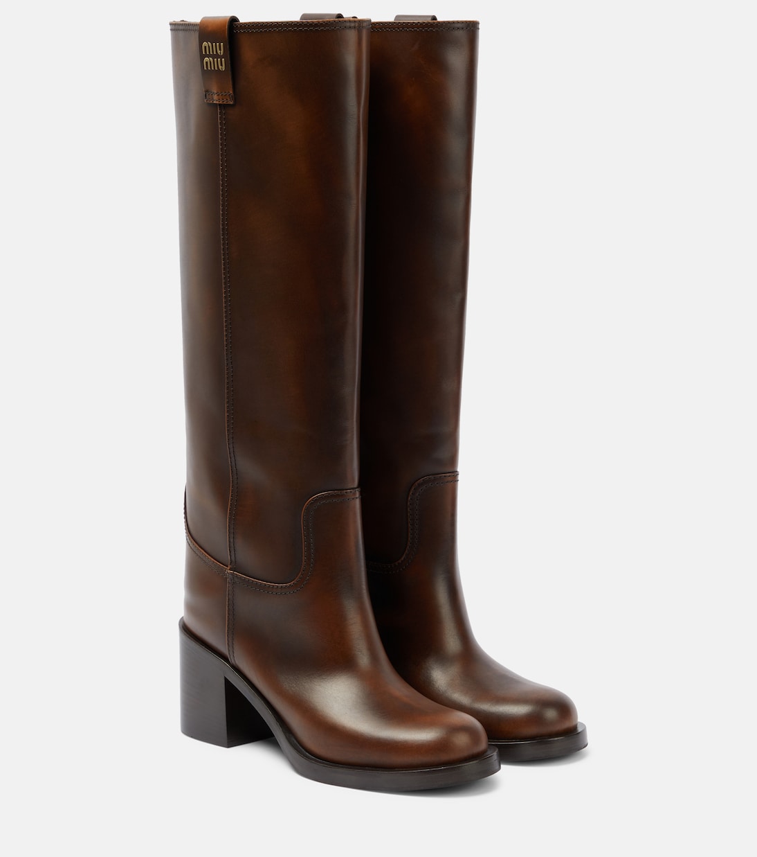 Stivali in pelle | Miu Miu