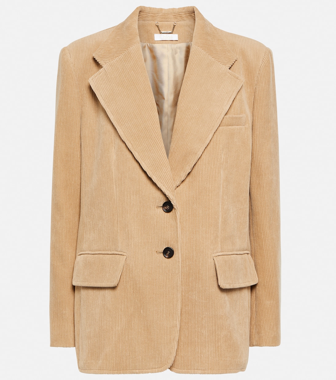 Blazer monopetto in velluto di cotone a coste | Chloé