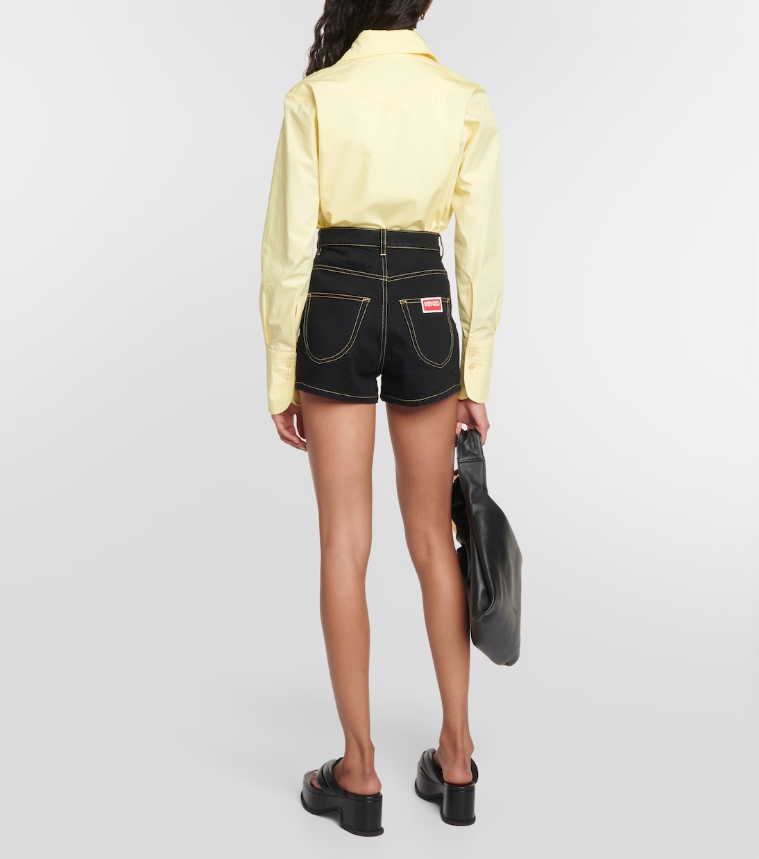 Shorts di jeans a vita alta | Kenzo