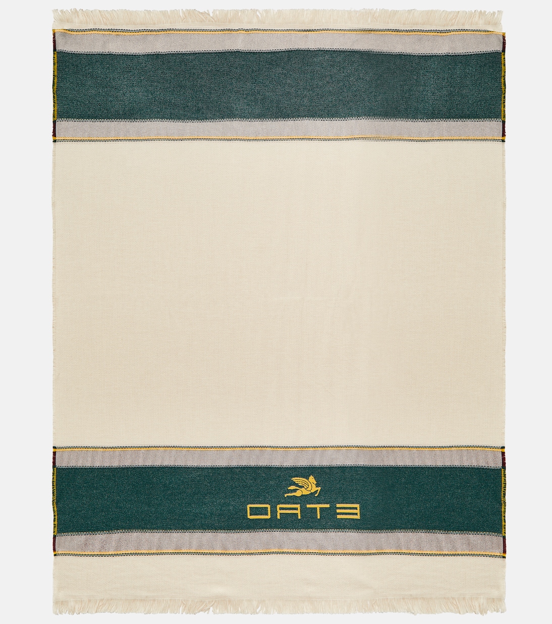 Embroidered wool and cashmere throw | Etro