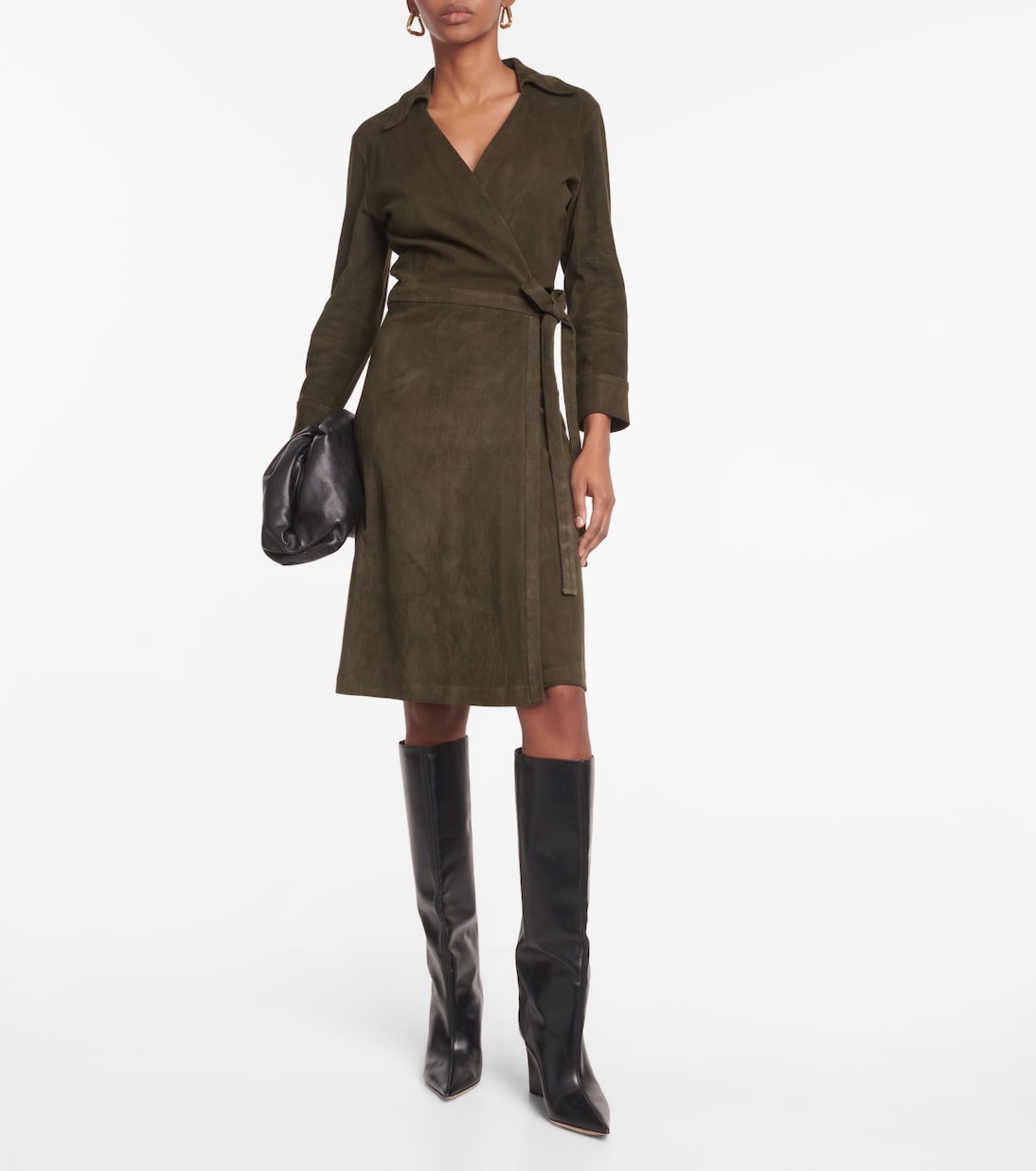 Minikleid Ross aus Veloursleder | Stouls