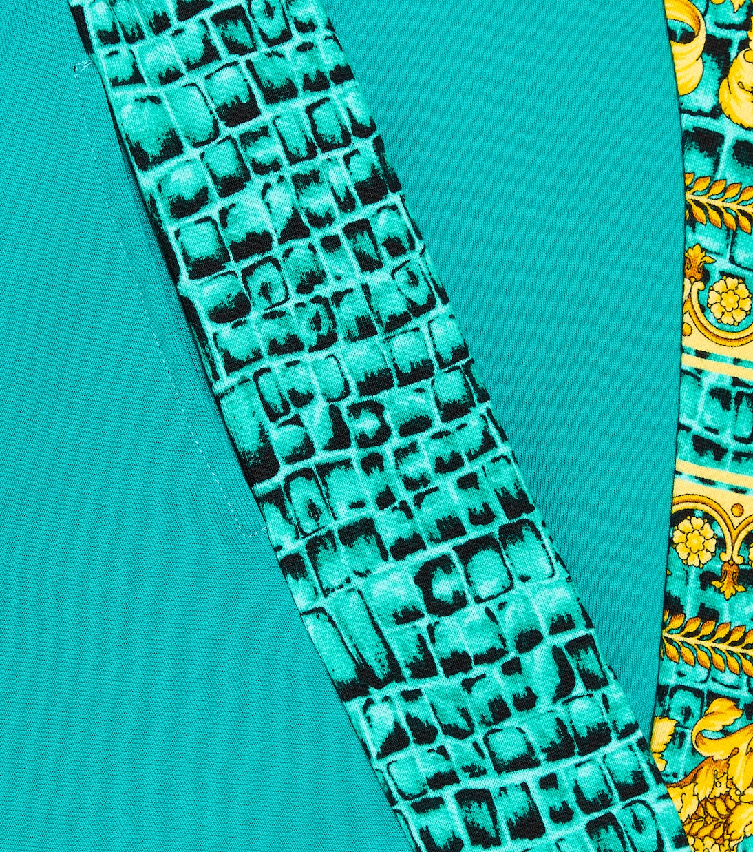 Baroccodile cotton jersey sweatpants | Versace Kids